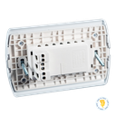 ENCHUFE HEMBRA DOBLE 2P+T 10A COMPACTO ARIS PRO BLANCO MEC