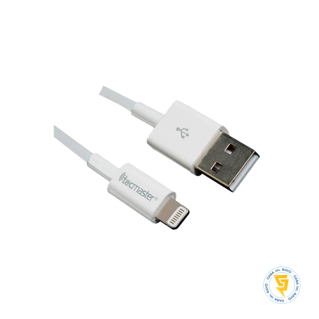 CABLE USB LIGHTNING 1M CERTIFICADO TECMASTER