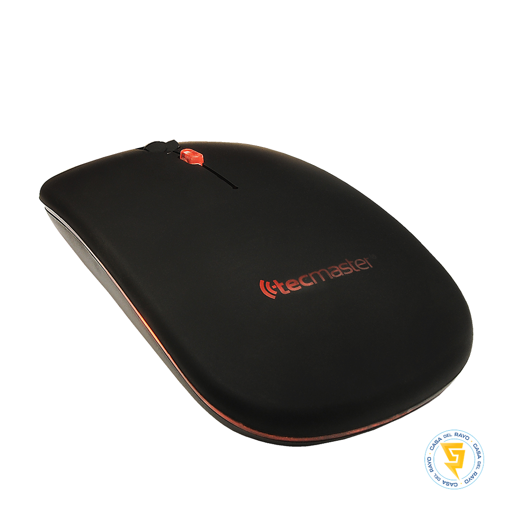 MOUSE DUAL RECARGABLE INALAMBRICO USB Y BT V5.0 NEGRO TECMASTER