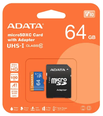 TARJETA DE MEMORIA MICRO SD 64GB ADATA