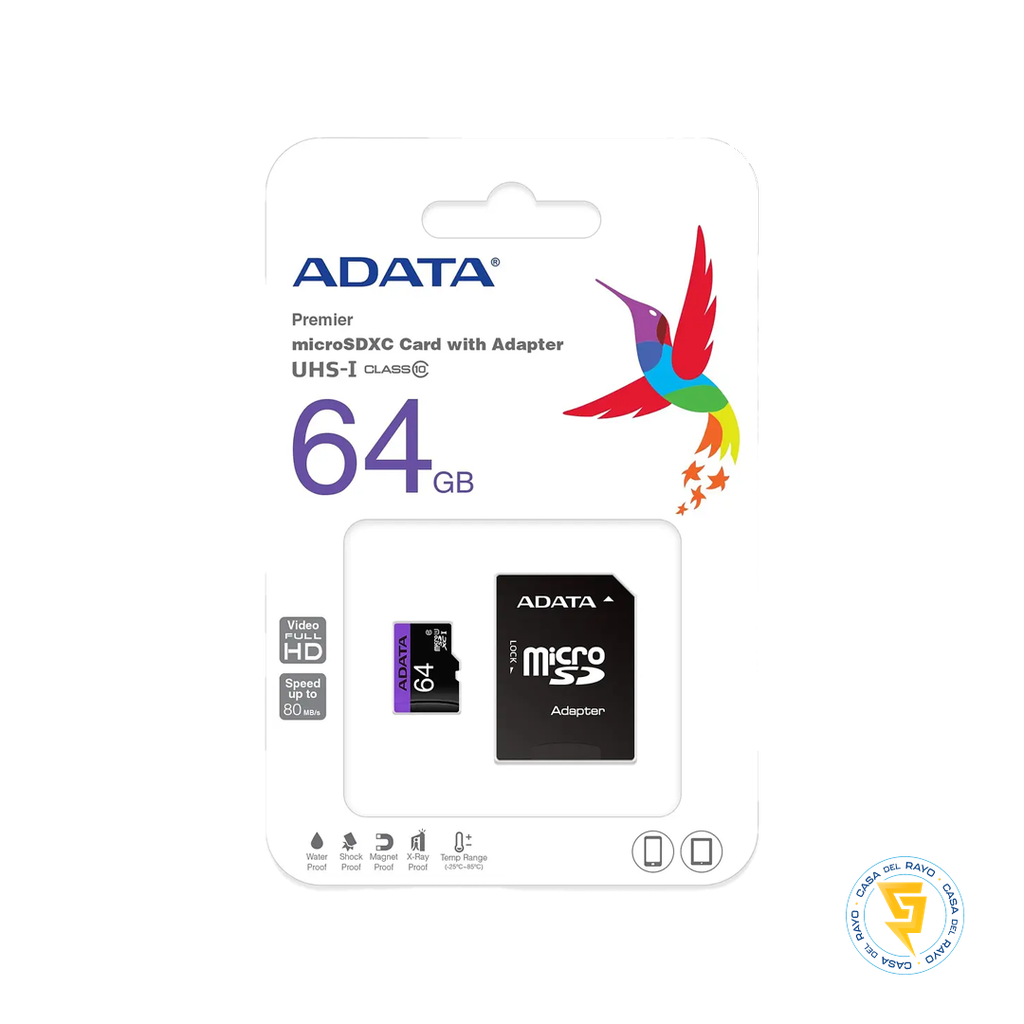 TARJETA DE MEMORIA MICRO SD 64GB ADATA