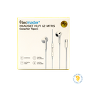 AUDIFONOS HI-FI 1.2MT USB TIPO C TECMASTER