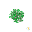 BOLSA TERMINAL FERRUL 6MM VERDE EKOLINE - 100 UNIDADES