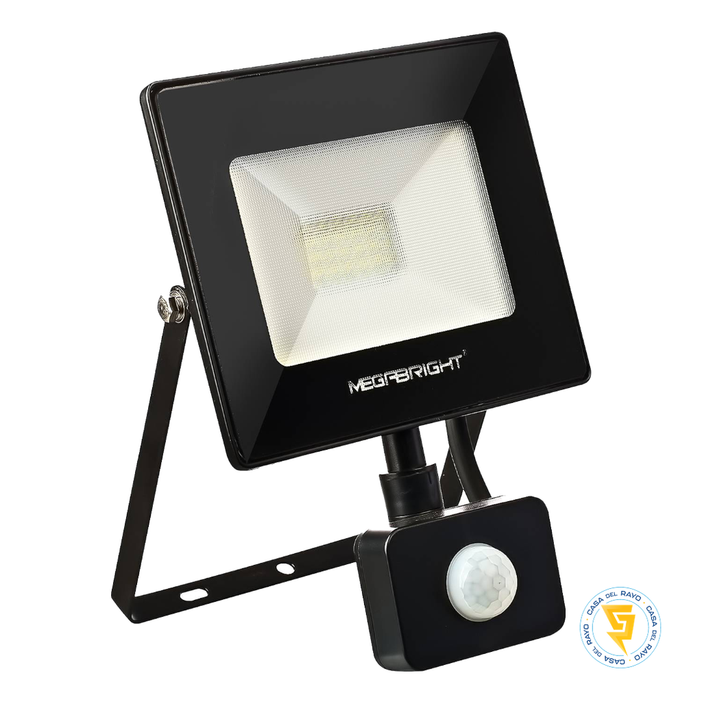 PROYECTOR LED IP65 CON SENSOR 10W MEGABRIGHT 6.000K
