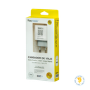 CARGADOR DE PARED DOS PUERTOS USB-C + USB-A TECMASTER