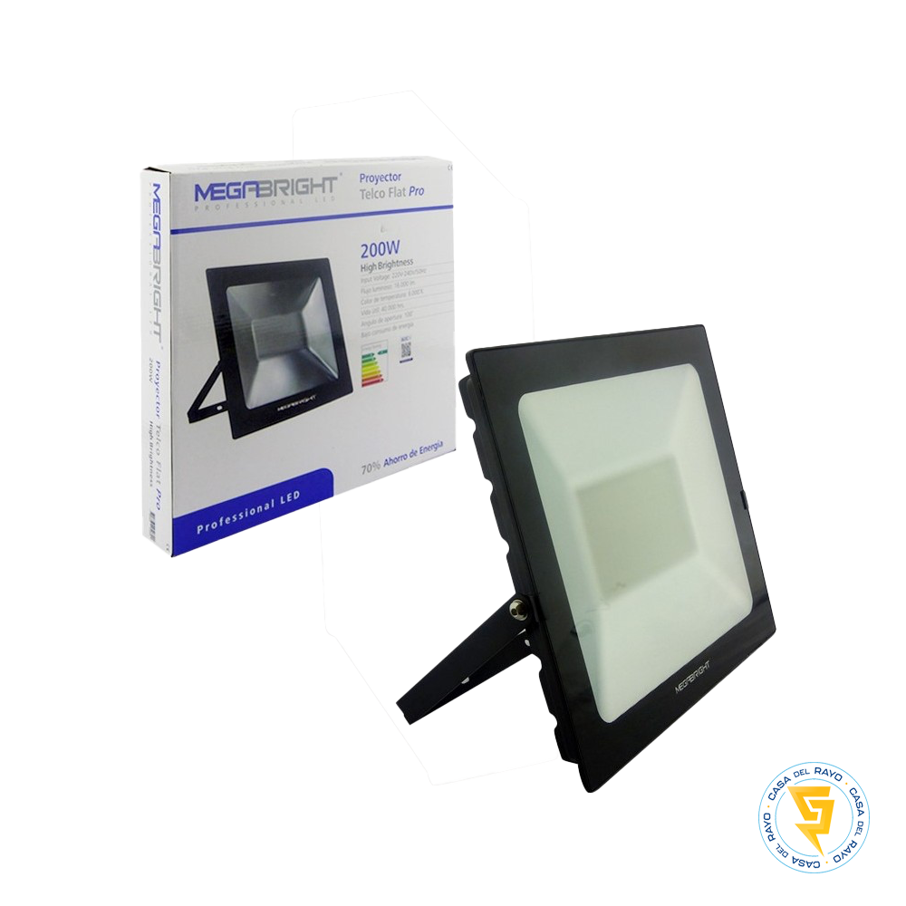 PROYECTOR LED IP65 200W MEGABRIGHT 6.000K