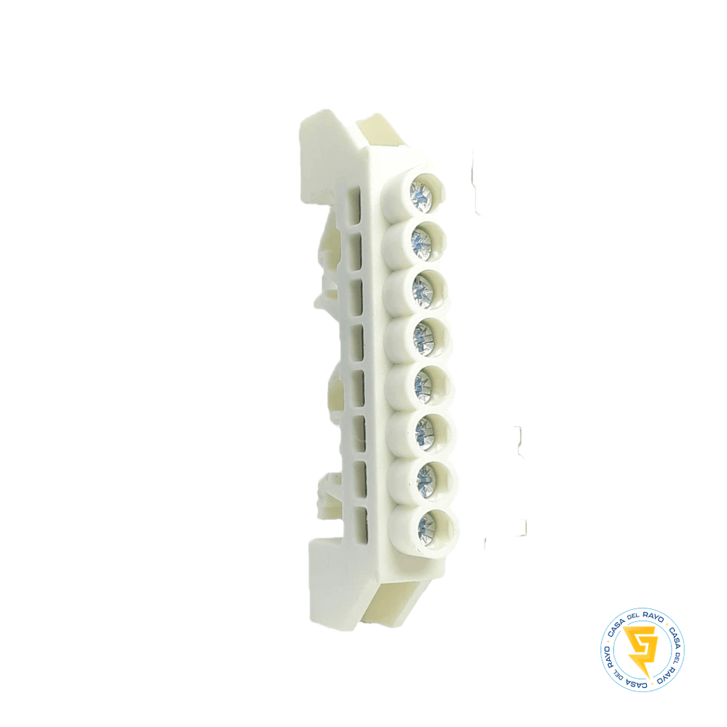 BARRA DE BRONCE AISLADA RIEL DIN 8 POSICIONES