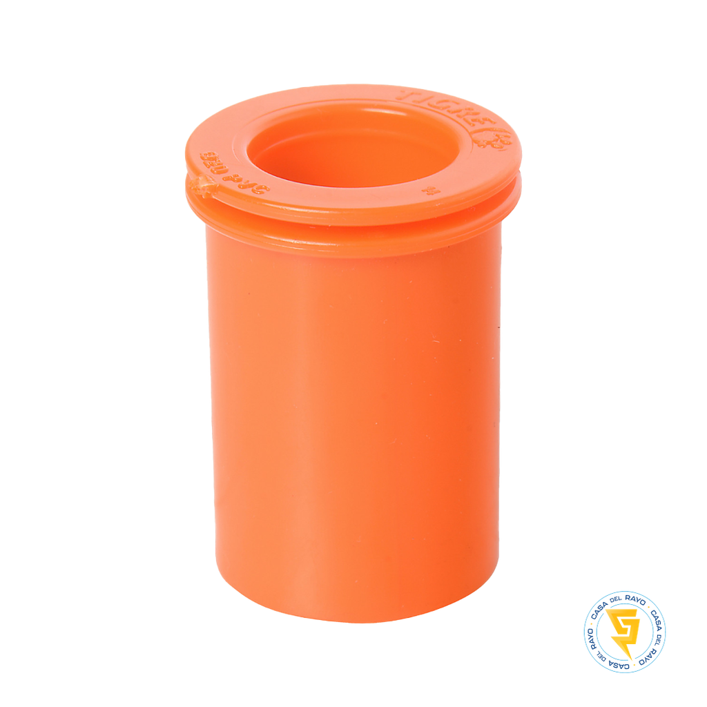 SALIDA DE CAJA PVC 16MM (5/8") NARANJO