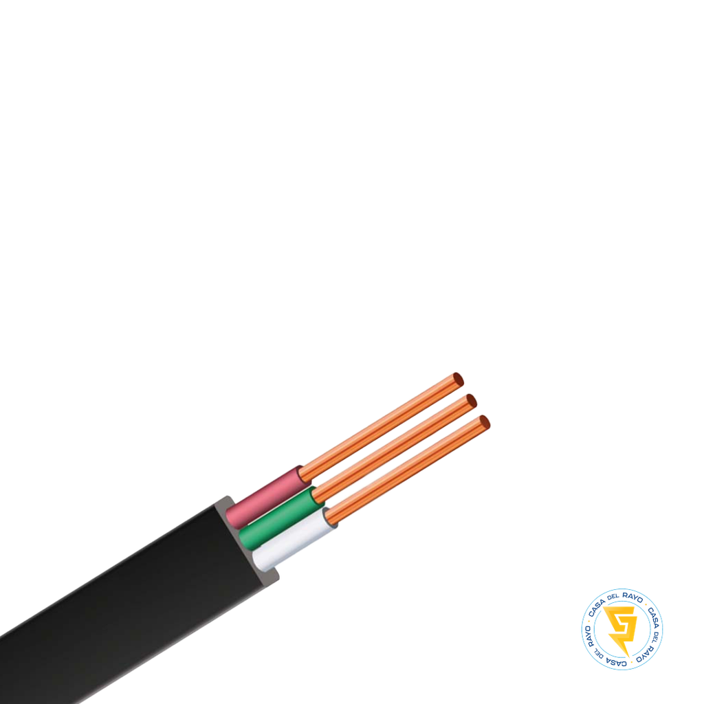 TRIFILAR 2X6MM + 2.5MM NEGRO