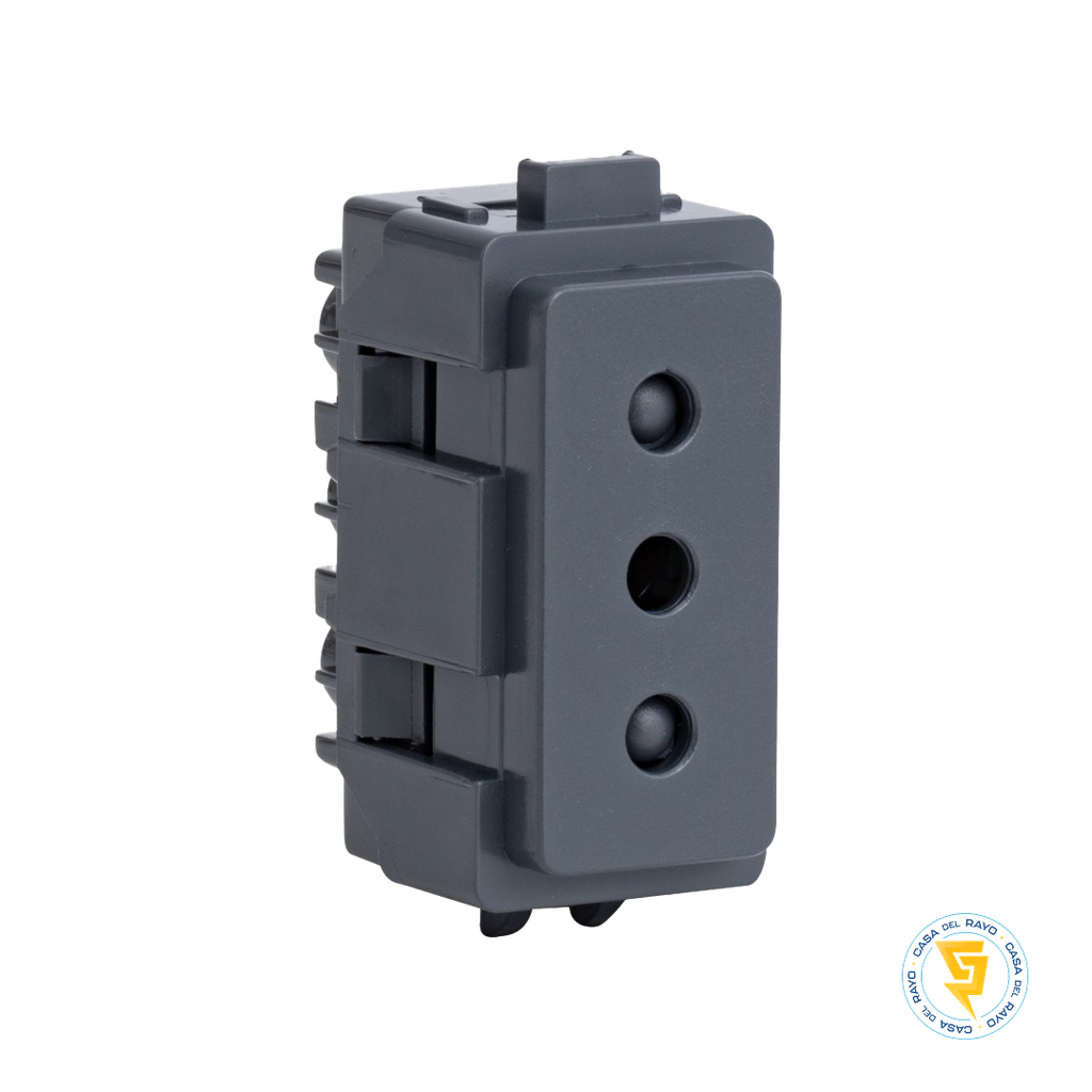 MODULO ENCHUFE 2P+T 10A GENESIS HUMO/NOIR SCHNEIDER ELECTRIC