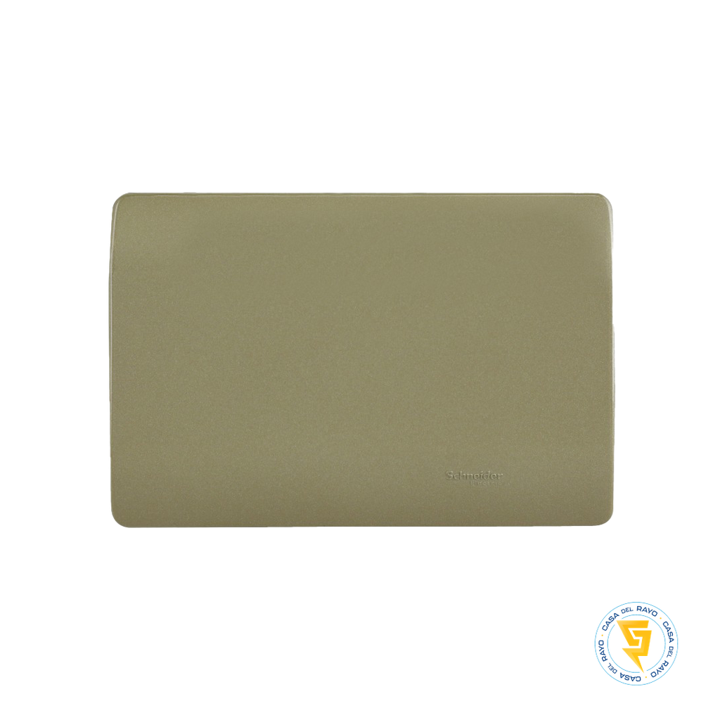PLACA CIEGA GENESIS DORADO SCHNEIDER ELECTRIC