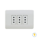 ENCHUFE TRIPLE 2P+T 10A GENESIS BLANCO SCHNEIDER ELECTRIC
