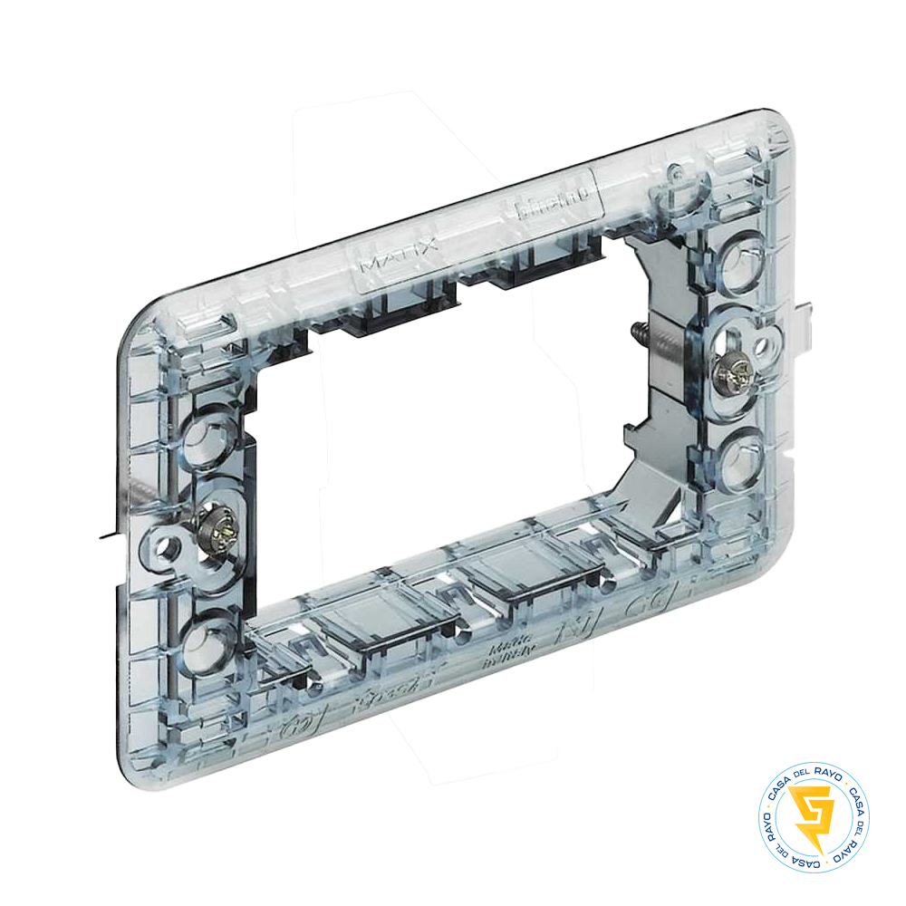 SOPORTE PLASTICO 3 PUESTOS MATIX BTICINO