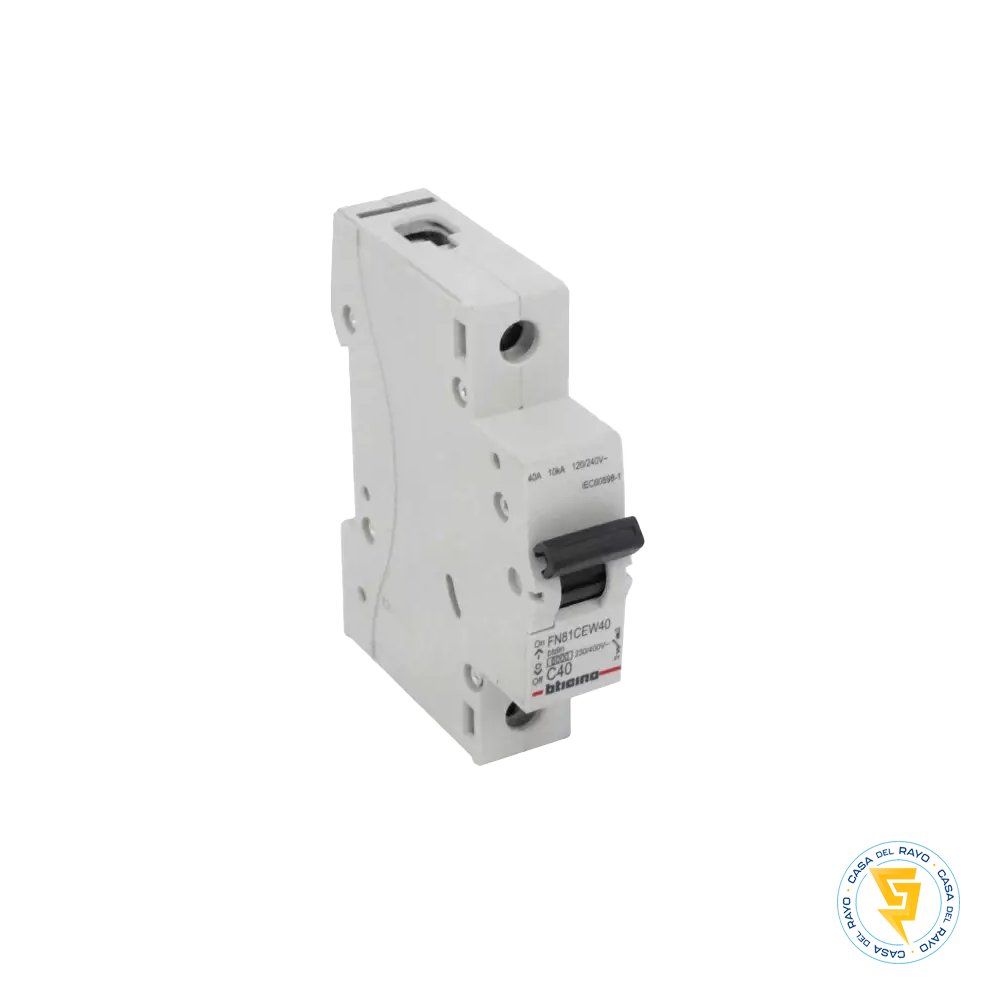 INTERRUPTOR AUTOMATICO MONOFASICO 1X40A BTICINO  / CURVA C - 6K