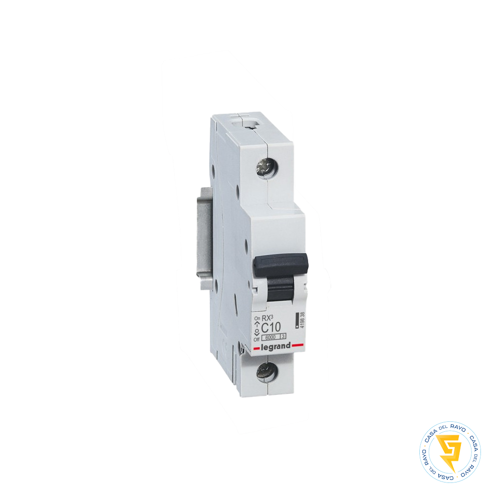 DISYUNTOR AUTOMATICO MONOFASICO 1X10A RX3 / CURVA C - 6K LEGRAND