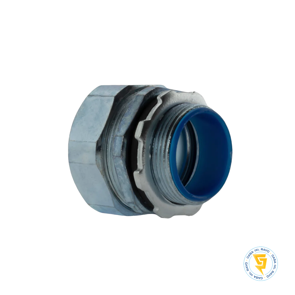 CONECTOR RECTO 25MM P/ FLEXIBLE GALVANIZADO
