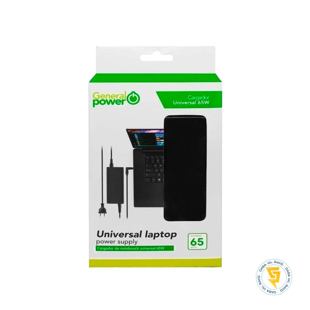 CARGADOR NOTEBOOK UNIVERSAL GENERAL POWER