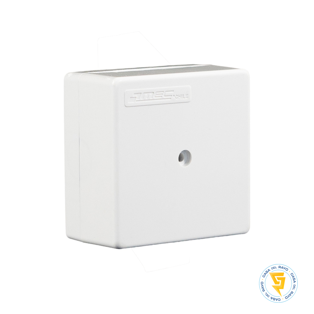 CAJA DE DISTRIBUCION SOBREPUESTA PVC BLANCA 65X65mm MEC