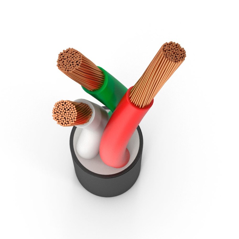 CORDON ELECTRICO RV-K  3X2,5mm NEGRO