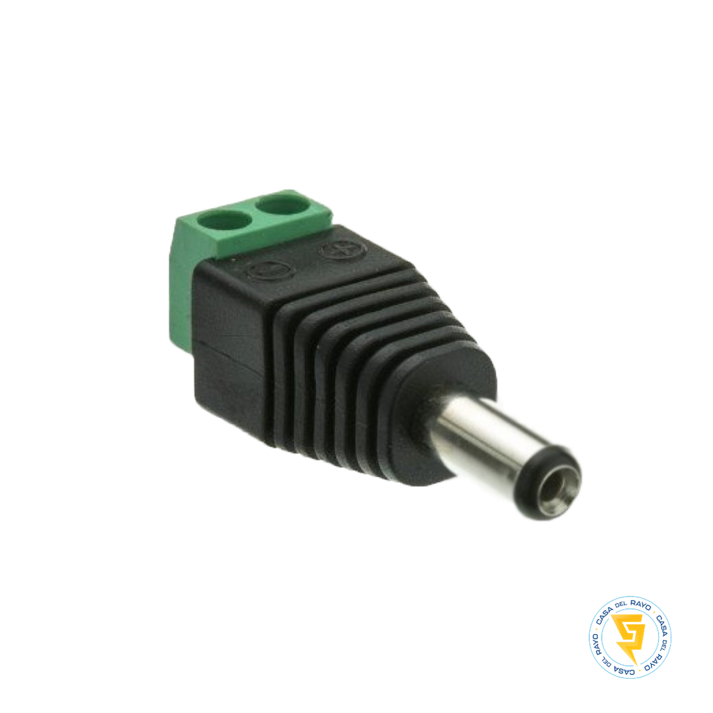 CONECTOR DE PODER DC MACHO 2.1MM