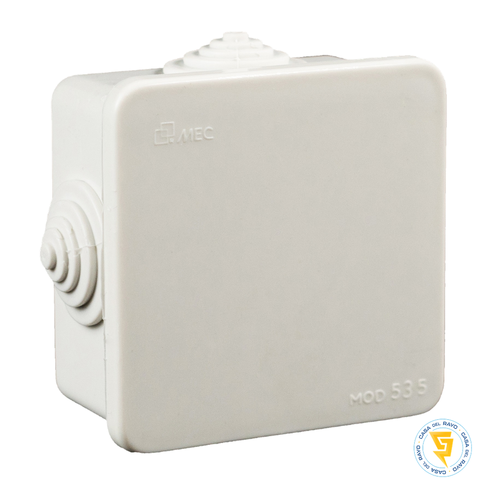 CAJA ESTANCA CUADRADA CON CONOS 70X70MM IP54 LH MEC
