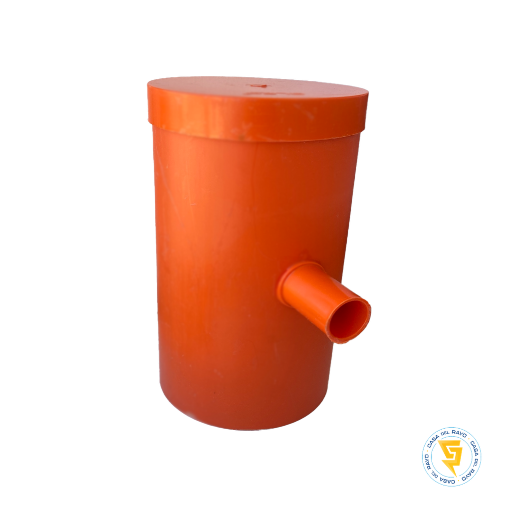 CAMARA DE REGISTRO TIERRA PVC 110mmX20 CON TAPA NARANJO