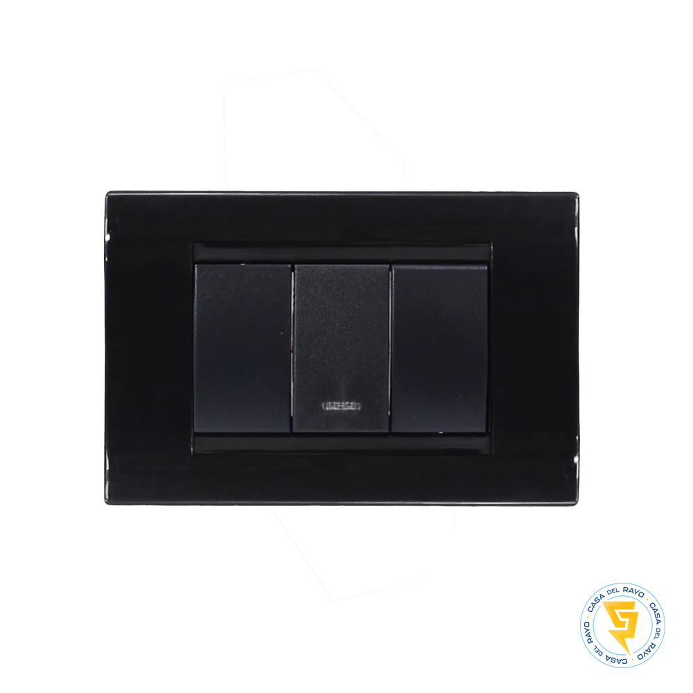 INTERRUPTOR SENCILLO 9/12 NEGRO CIVIL KALOP