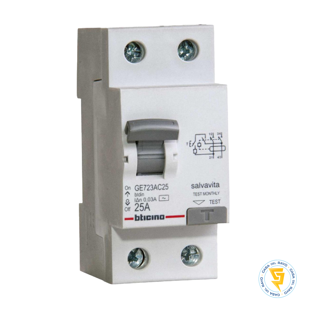 INTERRUPTOR DIFERENCIAL 2X25A 30mA BTICINO