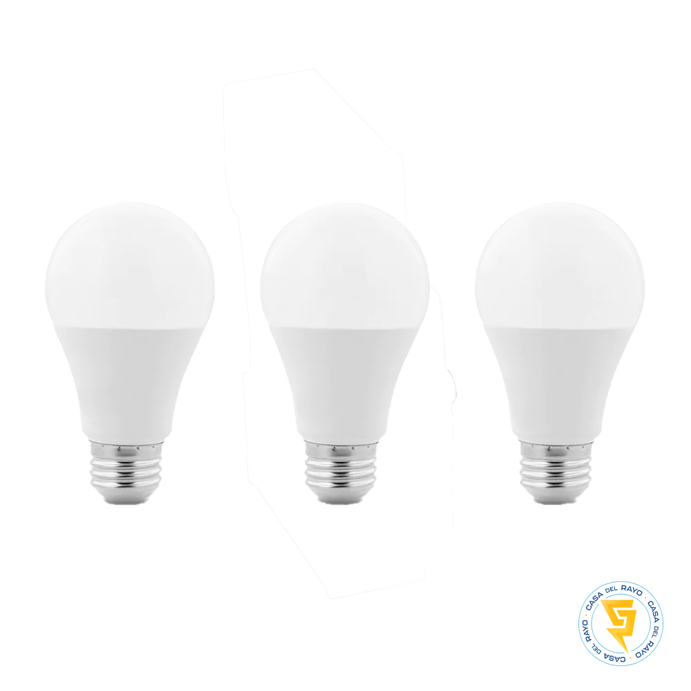 PACK 3 AMPOLLETAS LED 13W/110W E27 MEGABRIGHT