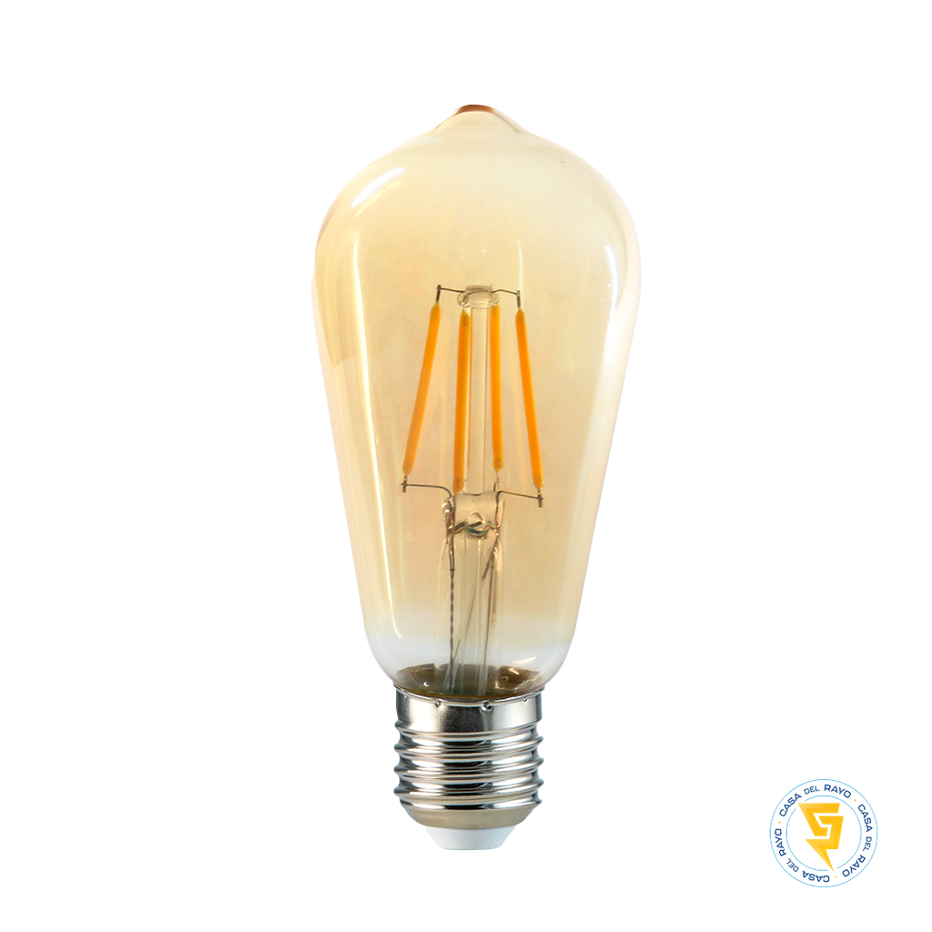 AMPOLLETA LED VINTAGE FILAMENTO ST58 6W 3.000K E27 MEGABRIGHT