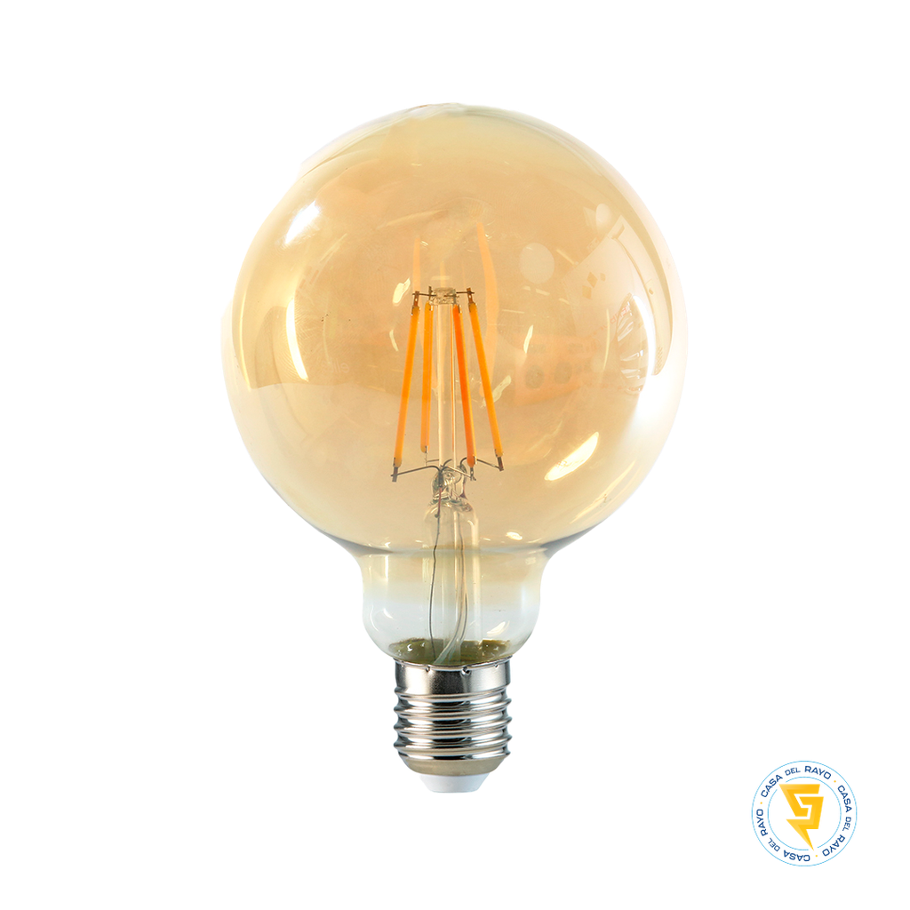 AMPOLLETA LED VINTAGE G80 6W/60W E27 MEGABRIGHT 3.000K