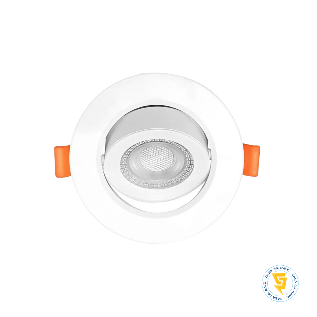 FOCO EMBUTIDO BASCULANTE LED 6.5W 3000k MEGABRIGHT