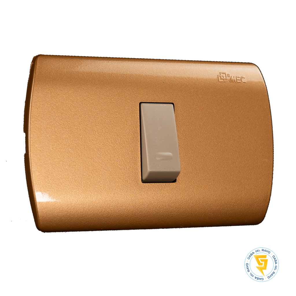 INTERRUPTOR 9/12 ARIS DORADO MEC