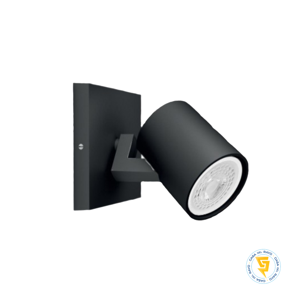 FOCO SPOTLIGHT 1XGU10 NEGRO MATE MEGABRIGHT (NO INCLUYE AMPOLLETA)