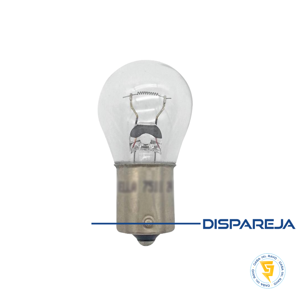 AMPOLLETA DE VEHICULO 12V 21W 1 CONTACTO PATA DESPLAZADA TRIFA