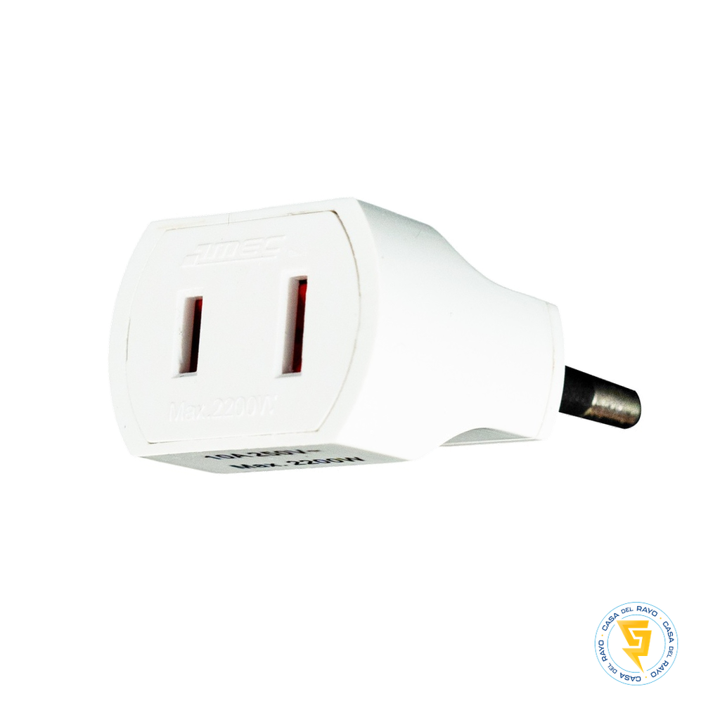 MACHO ADAPTADOR AMERICANO BLANCO MEC