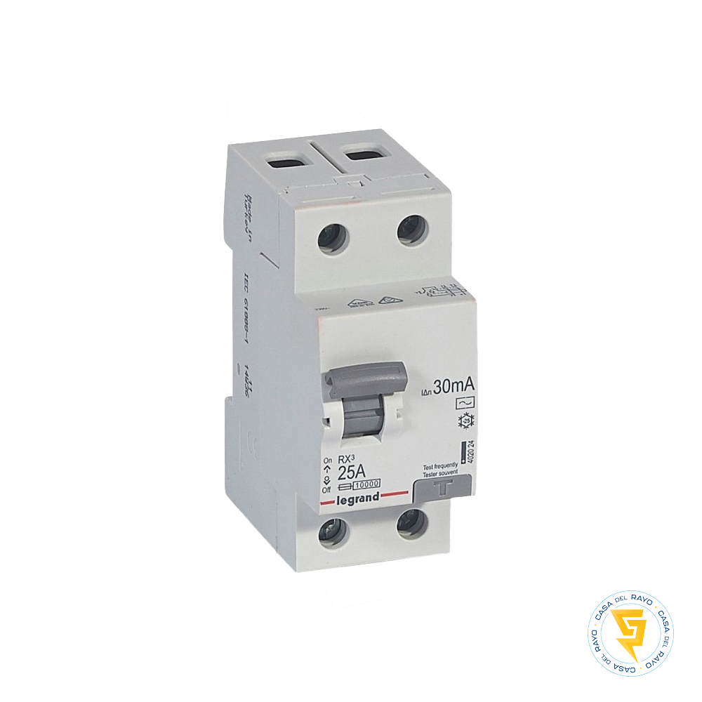 INTERRUPTOR DIFERENCIAL 2X25A 30mA RX3 LEGRAND