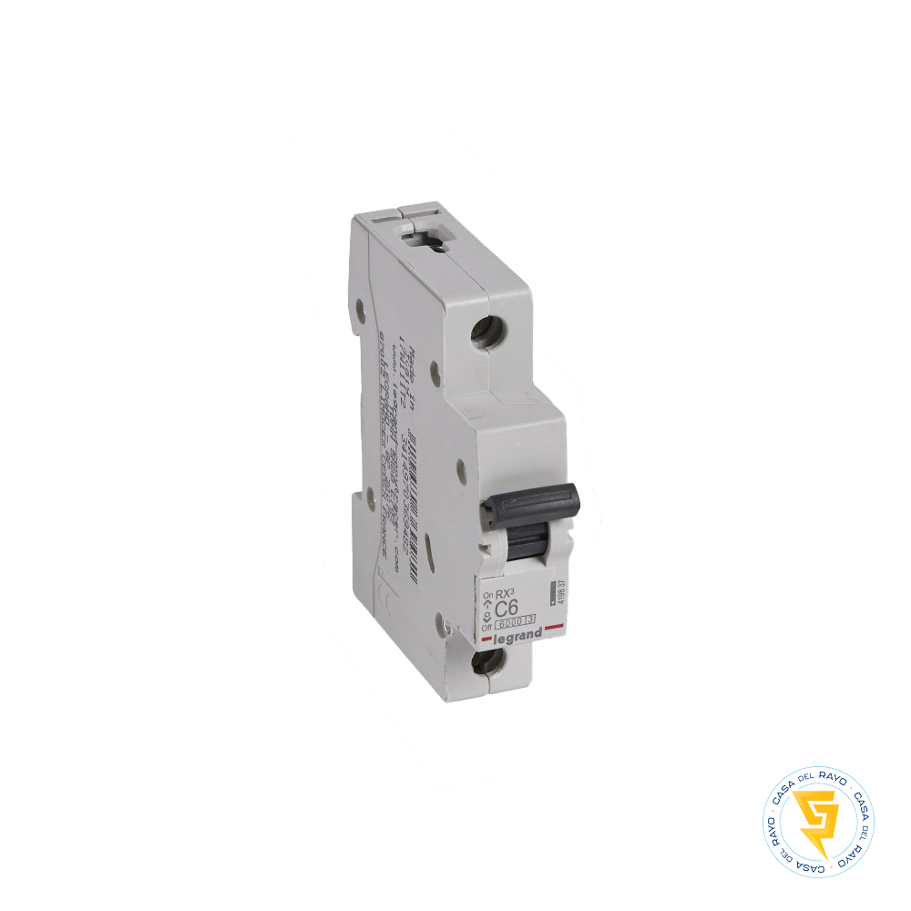 DISYUNTOR AUTOMATICO MONOFASICO 1X6A RX3 / CURVA C - 6K LEGRAND