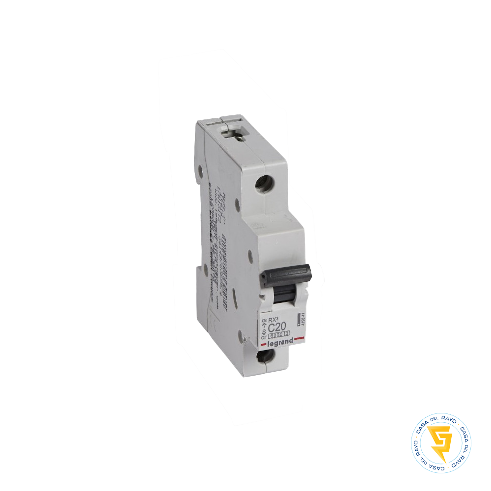 DISYUNTOR AUTOMATICO MONOFASICO 1X20A RX3 / CURVA C - 6K LEGRAND