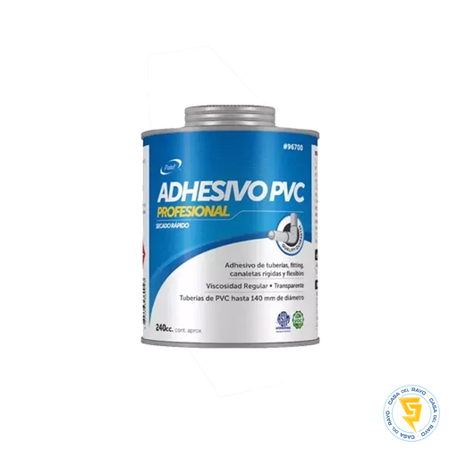 [#96700] PEGAMENTO ADHESIVO PVC TARRO 240CC PATEL