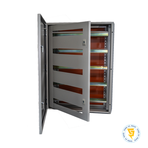 [5000GA2841] GABINETE METALICO CON CHASIS Y RIEL DIN 400x300x200mm IP65 MEC
