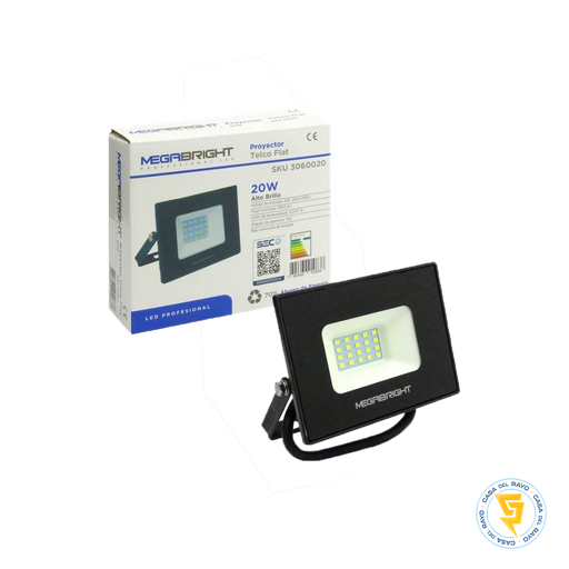 [2060020] PROYECTOR LED IP65 20W MEGABRIGHT 3.000K