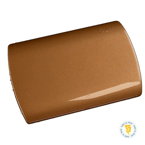 [0600PA0599] PLACA CIEGA ARIS DORADO MEC