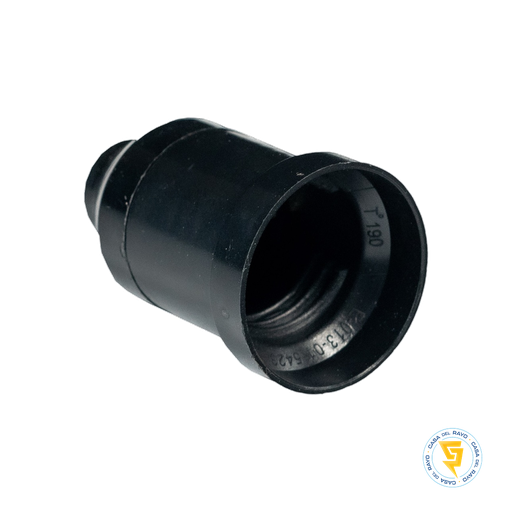 [5000PR0410] SOQUETE VOLANTE E27 NEGRO MEC