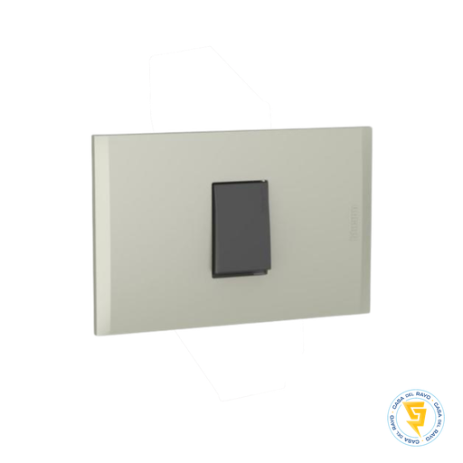 [AF2100EATI] NOBILE PLACA TERRA ARMADA C/INTERRUTOR 9/12 ANTRACITA