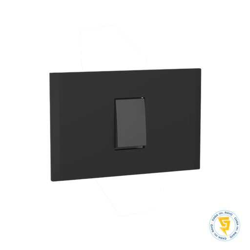 [AF2100EANG] NOBILE PLACA BLACK ARMADA C/INTERRUTOR 9/12 ANTRACITA