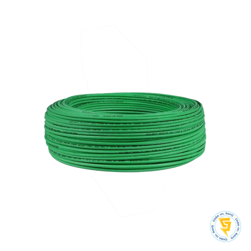 [H07Z1-K] ROLLO DE CABLE EVAFLEX 1,5MM VERDE 100MT LIBRE DE HALOGENO