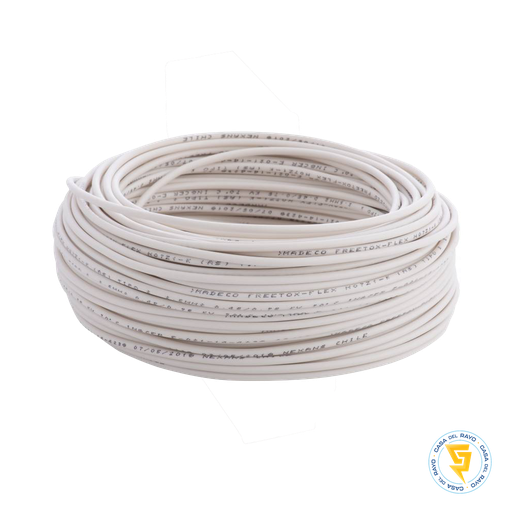 [H07Z1-K] ROLLO DE CABLE EVAFLEX 2,5MM BLANCO 100MT LIBRE DE HALOGENO