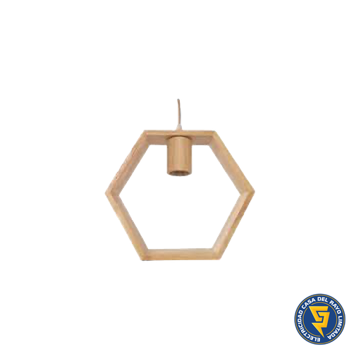 [70380278] LAMPARA DE TECHO PORTA AMPOLLETA E27 MODELO HEXA KONNERGIE