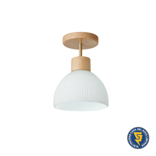 [72820278] LAMPARA PORTA AMPOLLETA E27 D MODELO MADERA TAHTI II KONNERGIE